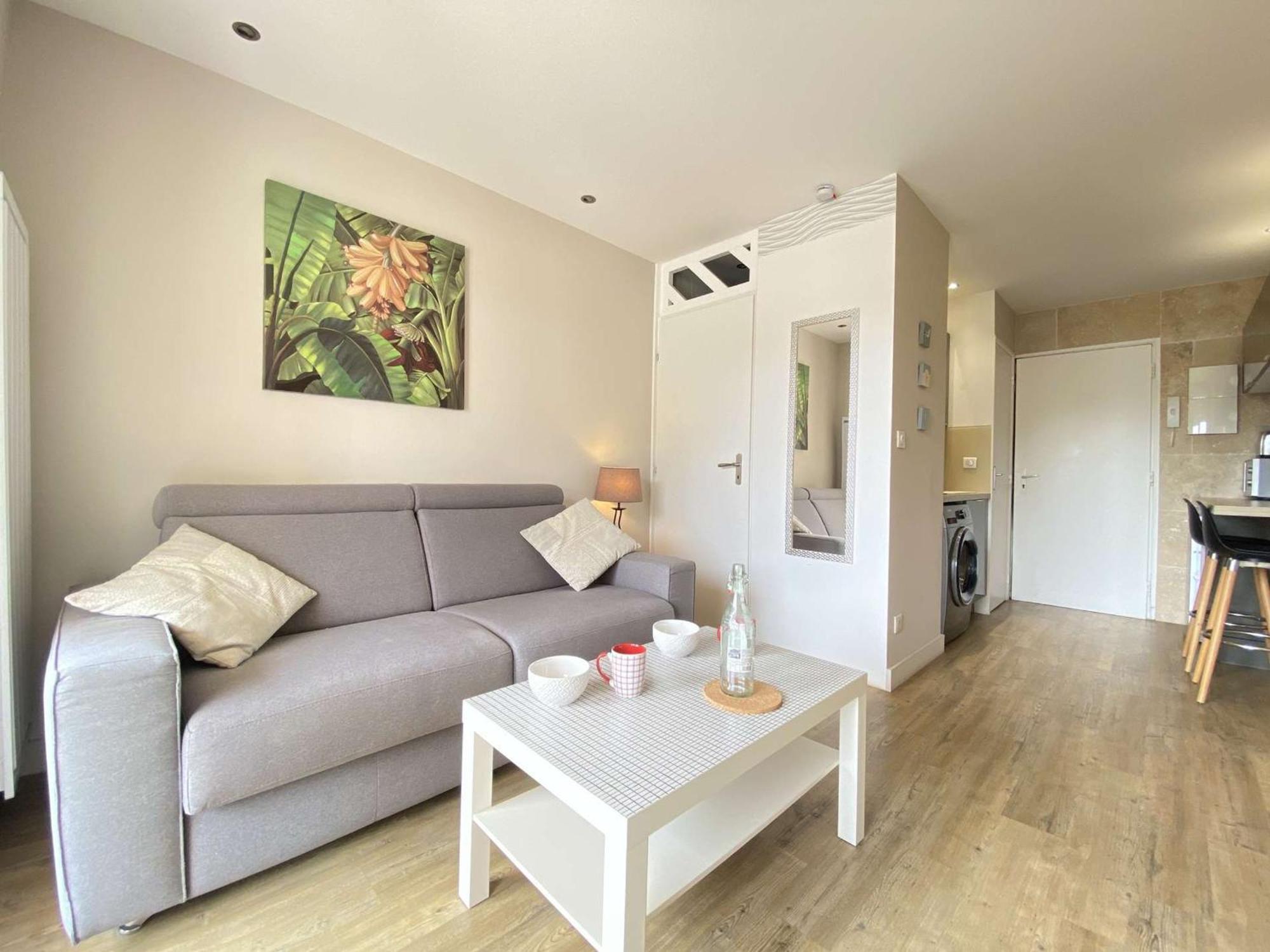 Studio Moderne Avec Balcon Sud, Parking Prive, Pres Avenue De Gaulle - 2 Couchages A La Baule - Fr-1-245-107 Luaran gambar