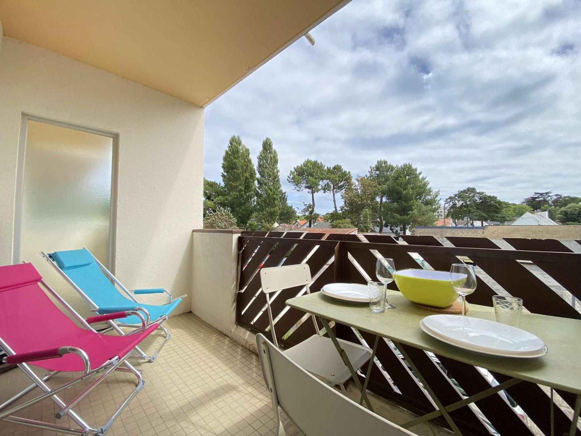 Studio Moderne Avec Balcon Sud, Parking Prive, Pres Avenue De Gaulle - 2 Couchages A La Baule - Fr-1-245-107 Luaran gambar
