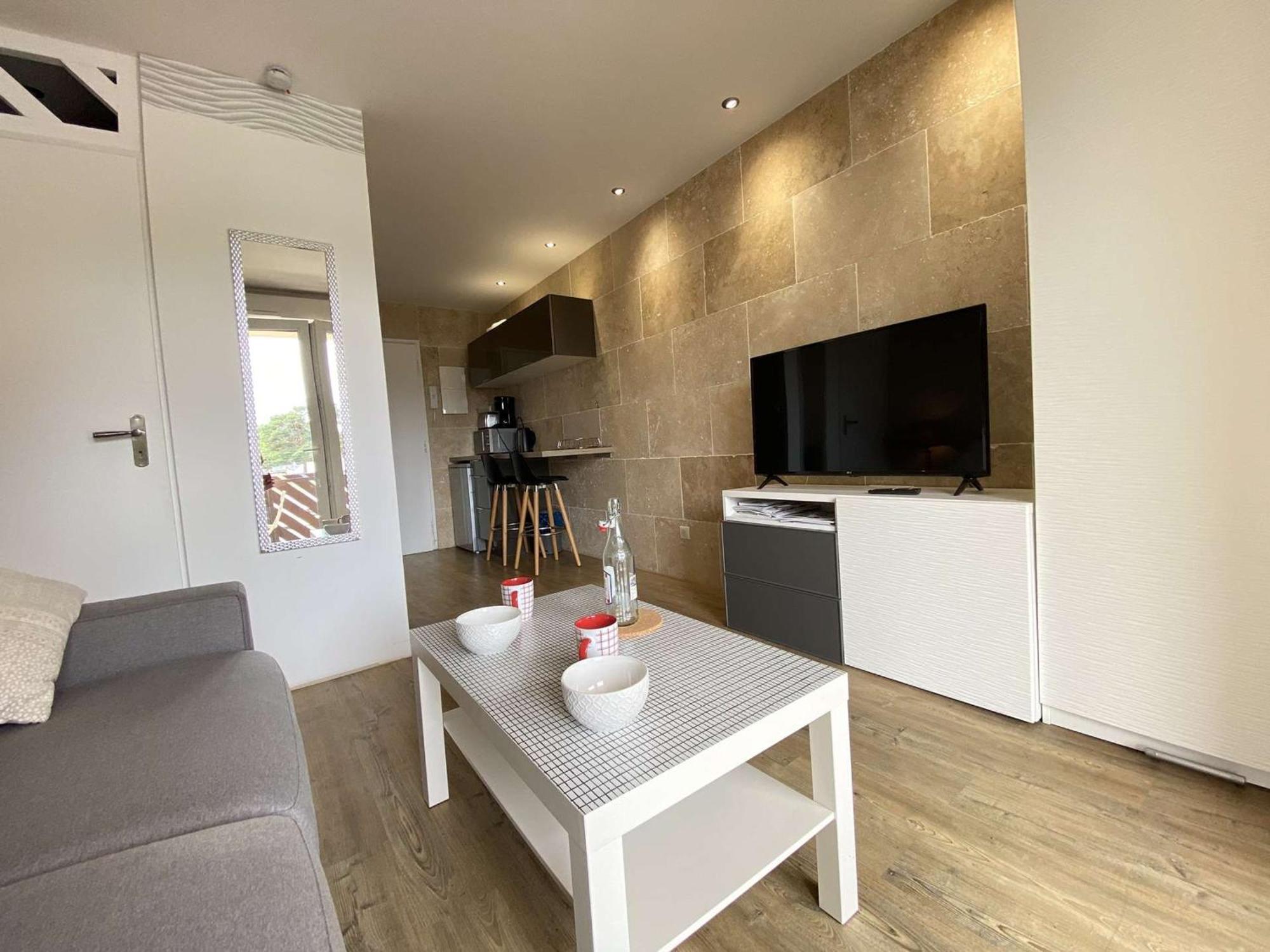 Studio Moderne Avec Balcon Sud, Parking Prive, Pres Avenue De Gaulle - 2 Couchages A La Baule - Fr-1-245-107 Luaran gambar